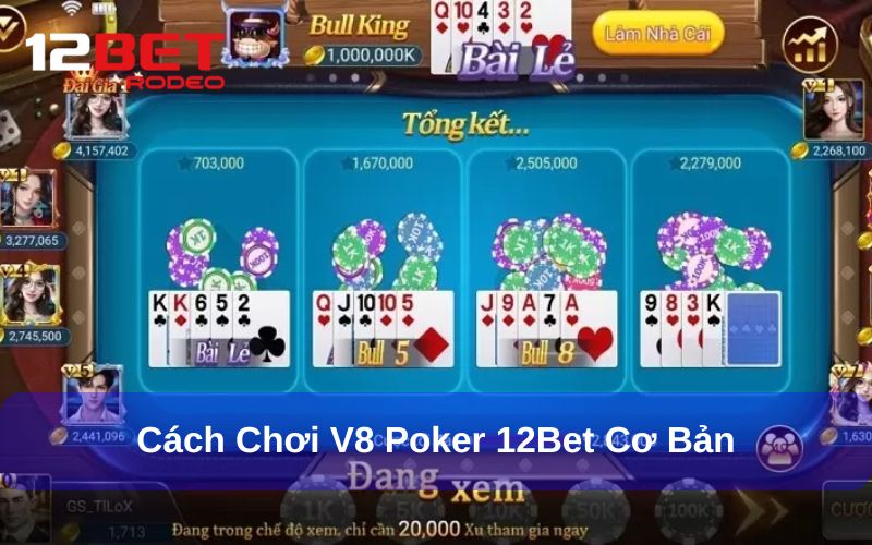 V8 Poker - Sảnh Game Bài Giải Trí Siêu Đẳng Cấp Tại 12bet 7 Cách chơi V8 Poker cơ bản